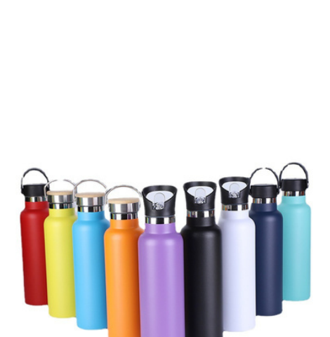 BP008 colorful stainless steel bottles with loop lids