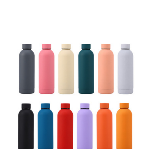 BP012 minimal stainless steel bottles in twelve custom colors